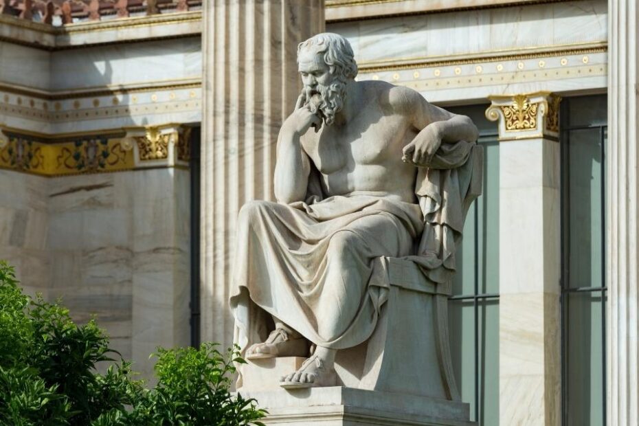 Statua di Socrate - 122 Socrate cita la saggezza Socrate