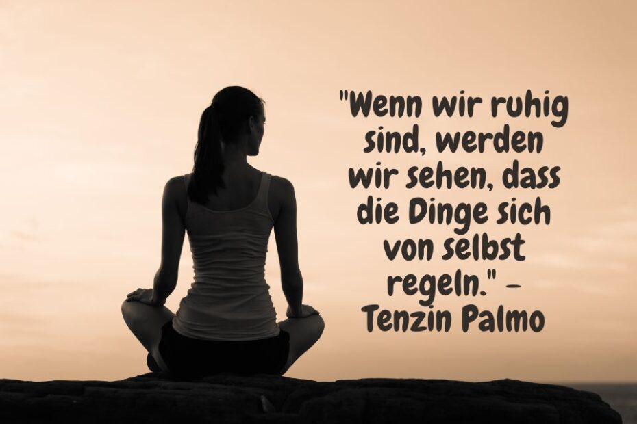 Meilleures citations sur le calme et la relaxation : "Quand nous serons calmes, nous verrons que les choses prendront soin d'elles-mêmes." -Tenzin Palmo