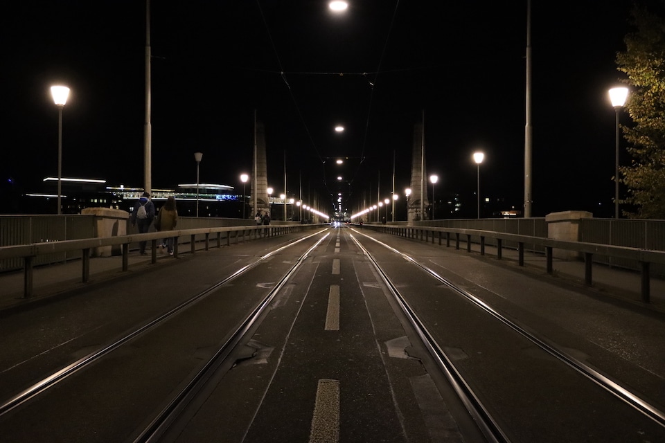 Brücke bei Nacht Bern