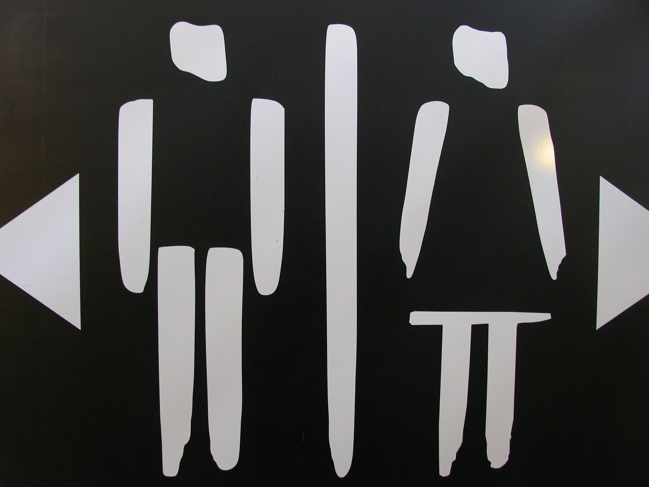 Symbol WC - Veramerikanisierung der deutschen Sprache